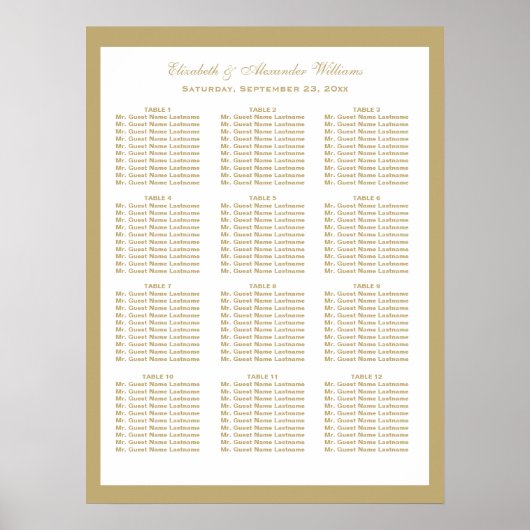  gouden weddenschapskaartje | POSTER (Voorkant)