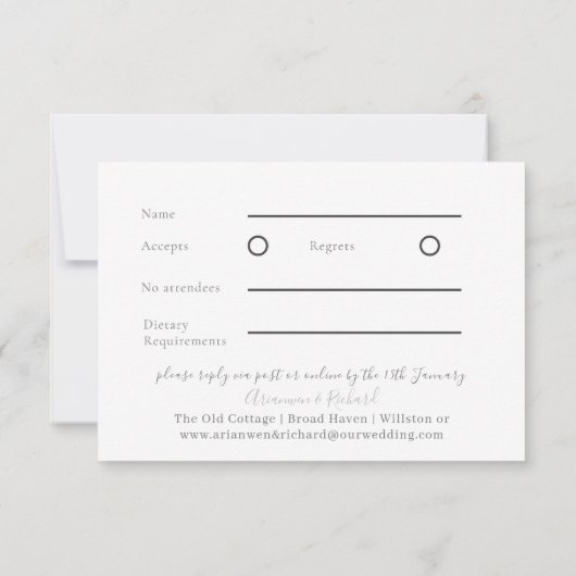 Gouden Weide RSVP (Achterkant)