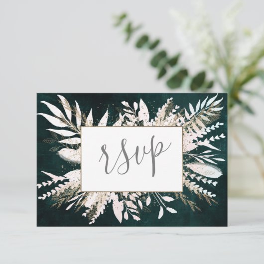 Gouden Weide RSVP Kaartje (Staand voorkant)