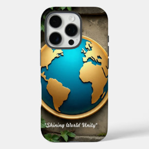 Gouden Wereldbol Glorie iPhone 16 Pro Hoesje