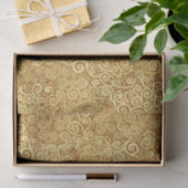  gouden wervelingen Patroon Luxe Boho Classy Tissuepapier (Geschenk)