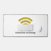 Gouden Wi-Fi Logo, Informatie Technologie, Compute Bureaumat (Keyboard & Muis)