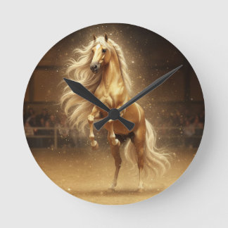 Gouden Wilde Paard – Symbool van Schoonheid\Macht\ Ronde Klok