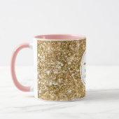 Gouden Wimpers girly glam glitter Mok (Links)