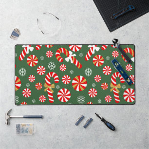 Gouden Winter Sweet Snowfall Candy Cane Bureaumat