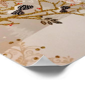 Gouden wintersneeuw - Kerstmis Poster (Hoek)