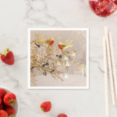 Gouden wintersneeuw - Kerstmis Servet (Insitu)