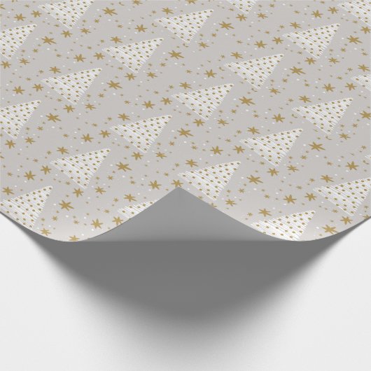 Gouden wit elegant cadeau cadeaupapier (Hoek)