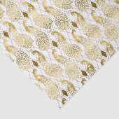 gouden witte decor pekelspatroon tissuepapier (Detail)