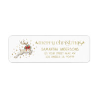 Gouden Witte Kerst Rendier