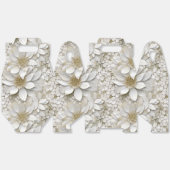 Gouden Witte Lotus Bloemen Bedankdoosjes (Ongevouwen)