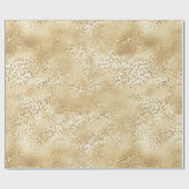 Gouden witte Ombre Leopard Cadeaupapier (Vlak)