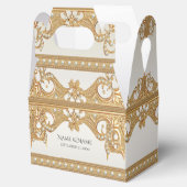 Gouden Witte Parels Favoriete Doos Bedankdoosjes (Geopend)