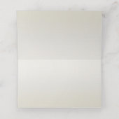 Gouden  witte parels Place Card (Binnenkant ongevouwen)