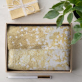 gouden witte rugleuning tissuepapier (Geschenk)