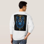 Gouden wolf t-shirt (Achterkant volledig)