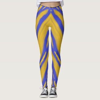 Gouden Wolkengolven Reflectie Leggings