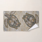 Gouden Zeeen schildpad handdoek (Handdoek)