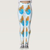 gouden zeemeermin leggings (Voorkant)