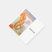 gouden zeemeermin papieren servetten (Hoek)