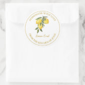 Gouden Zelfgemaakte Citroen Curd Label | Wit (Tas)