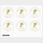 Gouden Zelfgemaakte Citrus Candle Label | Wit (Vel)