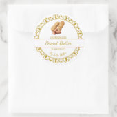 gouden zelfgemaakte pindakaas label (Tas)