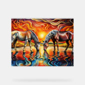 gouden zon acryl bord (Voorkant)