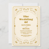 Gouden Zon en Maan Tarotkaart Trouwdag Kaart (Voorkant)