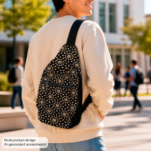 Gouden Zon Retro Sling Bag