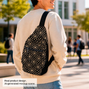 Gouden Zon Retro Sling Bag