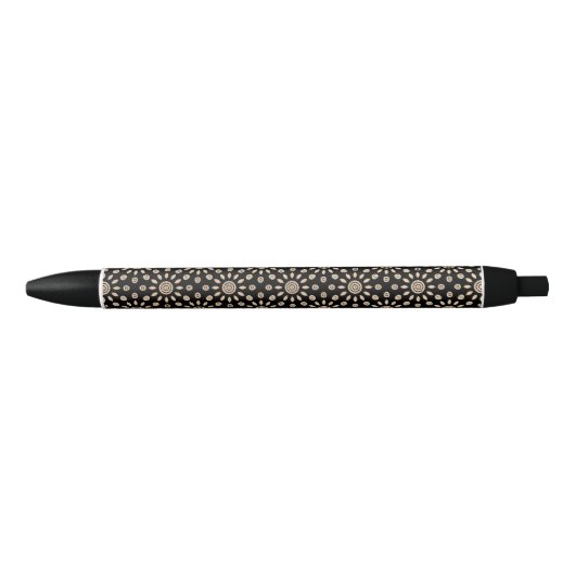 Gouden Zon Retro Zwarte Inkt Pen (Voorkant)