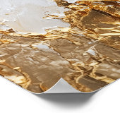 Gouden zon schilderij poster (Hoek)