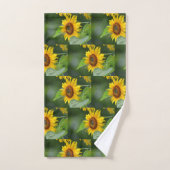 gouden zonnebloem bad handdoek (Handdoek)