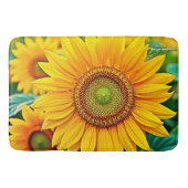 Gouden Zonnebloem Field Serenity Design Badmat (Voorkant)