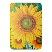 Gouden Zonnebloem Field Serenity Design Badmat (Voorkant Verticaal)