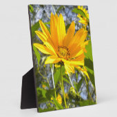 gouden zonnebloem fotoplaat (Zijkant)