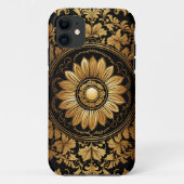 Gouden Zonnebloem in  Barok Case-Mate iPhone Case (Achterkant)