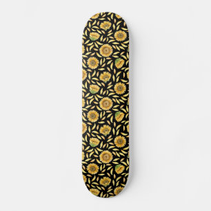 gouden zonnebloem skateboard