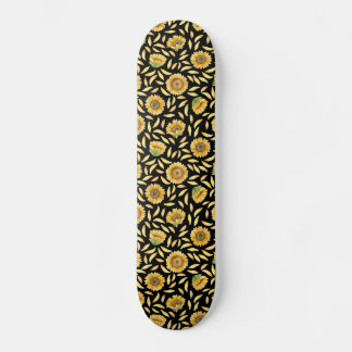 gouden zonnebloem skateboard