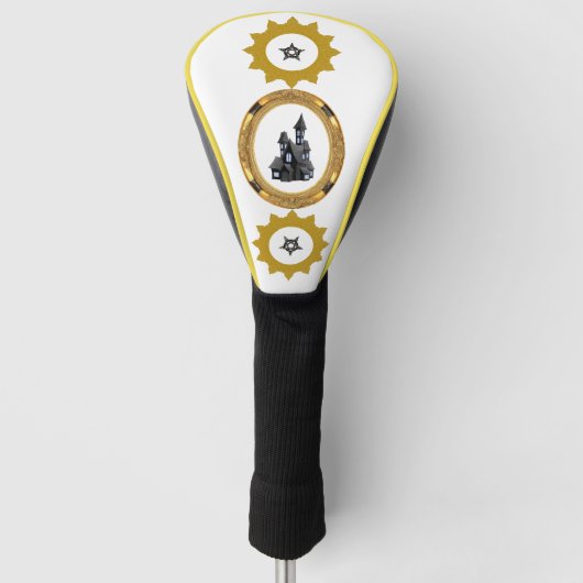 Gouden zonneschijn vector golfheadcover (Voorkant)