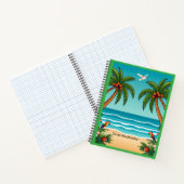 "Gouden Zonsondergang Golven" Notitieboek (Binnen)