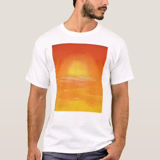 Gouden zonsondergang t-shirt