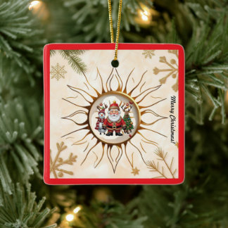 "Gouden zonsopgang" Keramisch Ornament