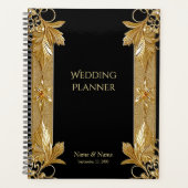 Gouden Zwart  Bloemplanner Planner (Voorkant)