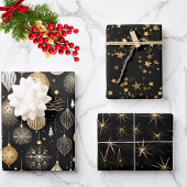 Gouden Zwart Gouden Inpakpapier Vellen Set 7