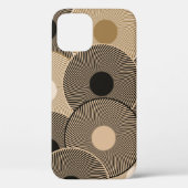Gouden zwarte boogwielen: Abstract Case-Mate iPhone Case (Achterkant)