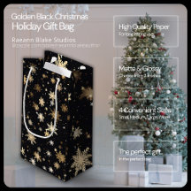 Gouden Zwarte Kerstcadeautas