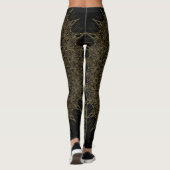 Gouden zwarte Leggings van Joya Eve (Achterkant)