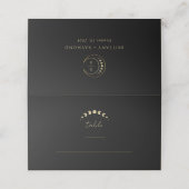 Gouden Zwarte Maan bruiloft (Buitenkant ongevouwen)